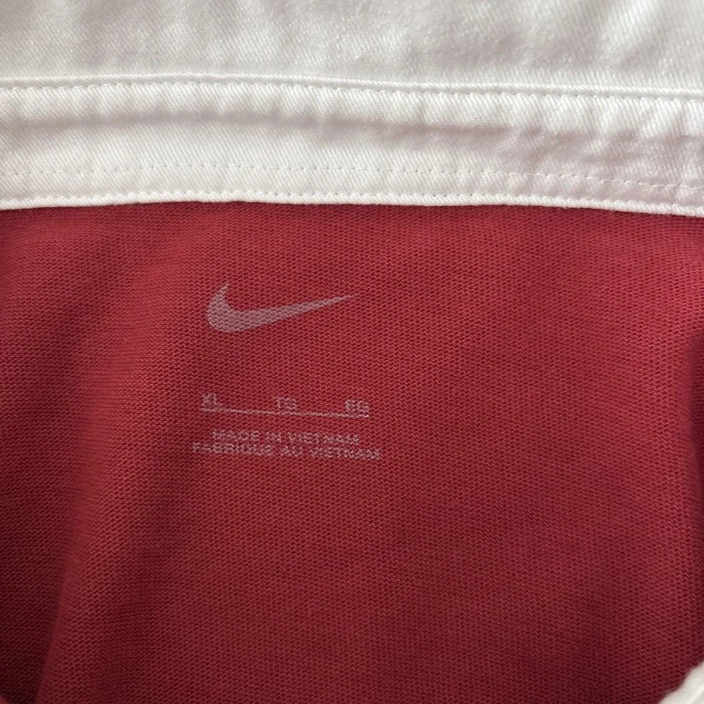 Nike Alabama Crimson Tide Red White Long Sleeve polo Nike Campus Collection XL